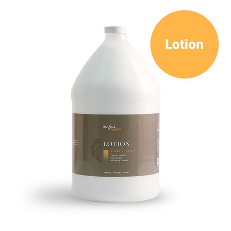 Zogics Organics Lotion, Honey Coconut, 1 gallon OLHC128-Single